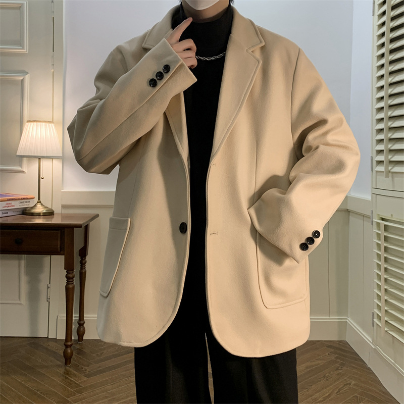 Men's Trendy Padded Short Wool Coat photo 2