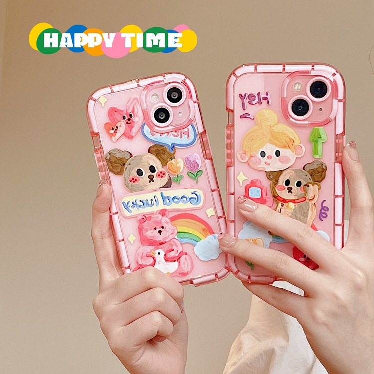 Cute Oil Painting Dog Phone Case photo 1