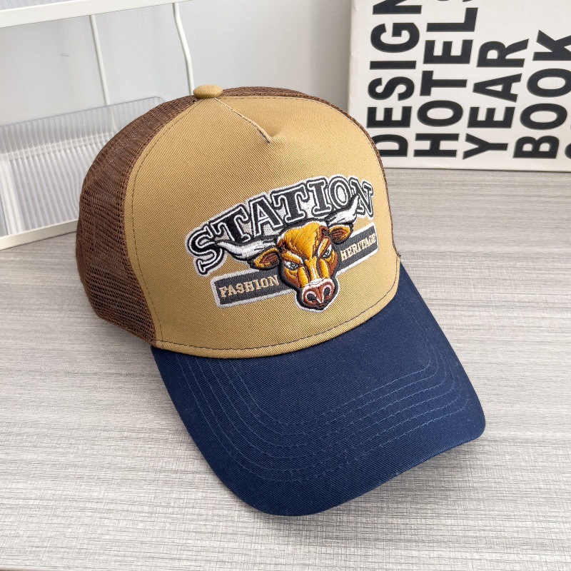 Retro Hip-hop Mesh Breathable Baseball Cap With A Large Brim photo 7