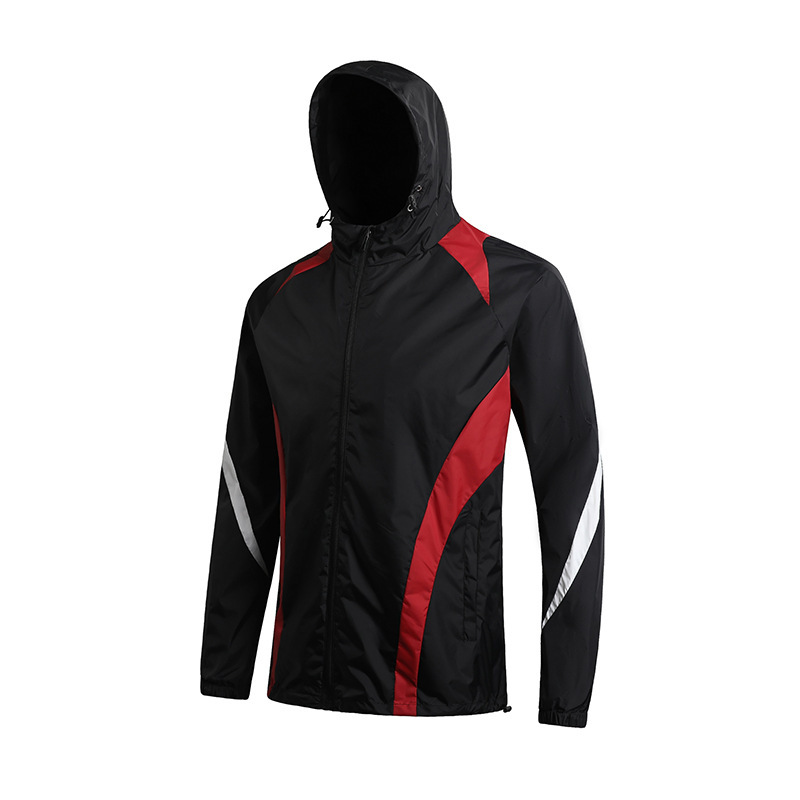 Waterproof Mens And Womens Sports Hooded Trench Coat photo 4