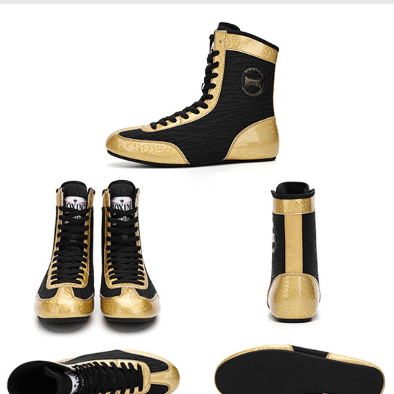 Professional Boxing Shoe Male Professional Wrestling Shoes Indoor Training photo 4
