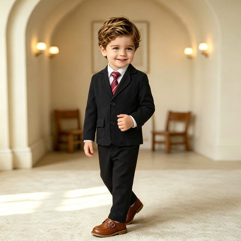 Children's Formal Suit Jacket And Pants Set photo 3