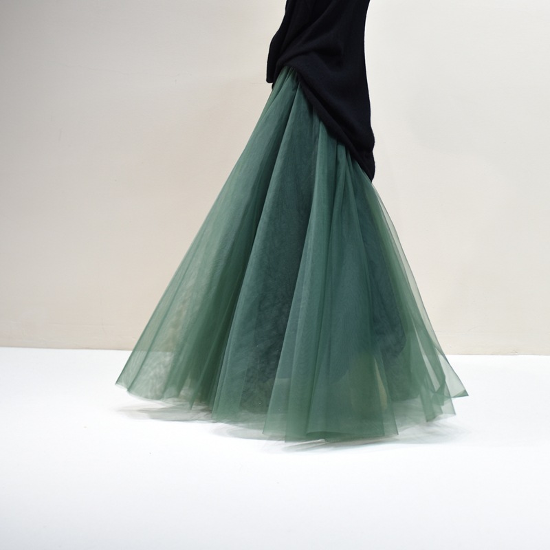 Pleated Skirt Mesh Skirt Women's Fairy Gauze Skirt photo 8