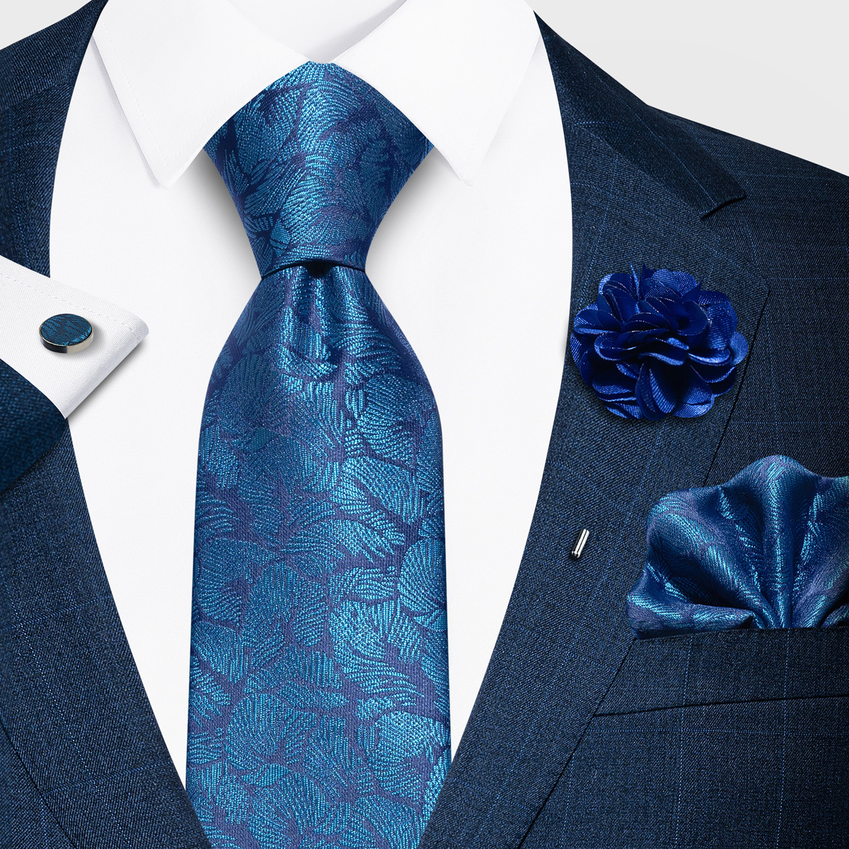 Tencel Jacquard Business Formal Necktie photo 3