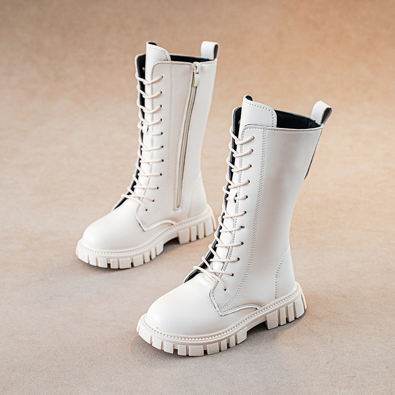 British-style Childrens Knee-high Boots For Girls photo 4