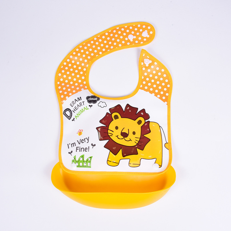 Detachable No-wash Waterproof Silicone-like Bib For Kids photo 4