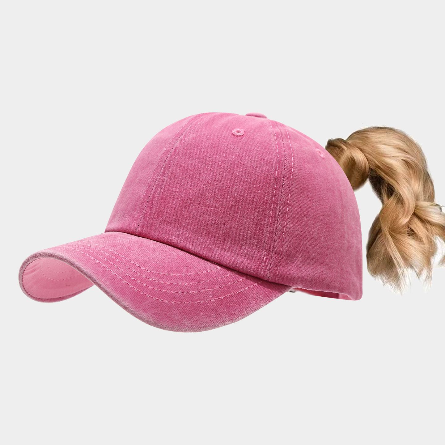 High Ponytail Outdoor Casual Sports Sun Hat photo 4