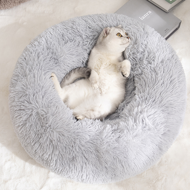 Removable And Washable Dog Bed, Detachable Cat Bed, Made Of Long-pile Plush photo 1