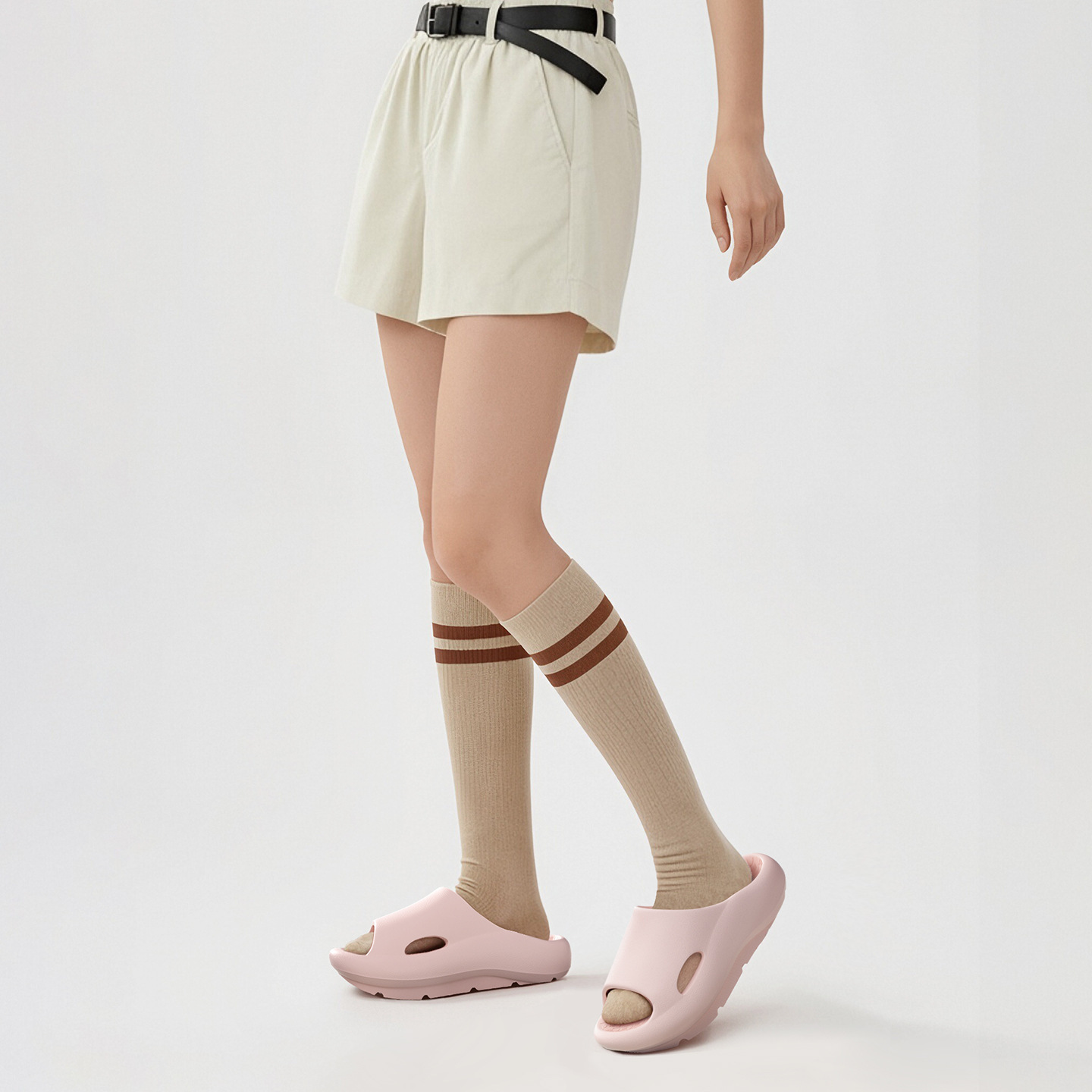 Women's Thick-soled Slide Sandals With A Higher Heel At The Back photo 1