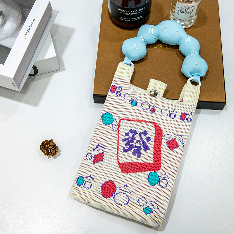 High-end Women's Knitted Phone Bagversatile And All-match photo 8