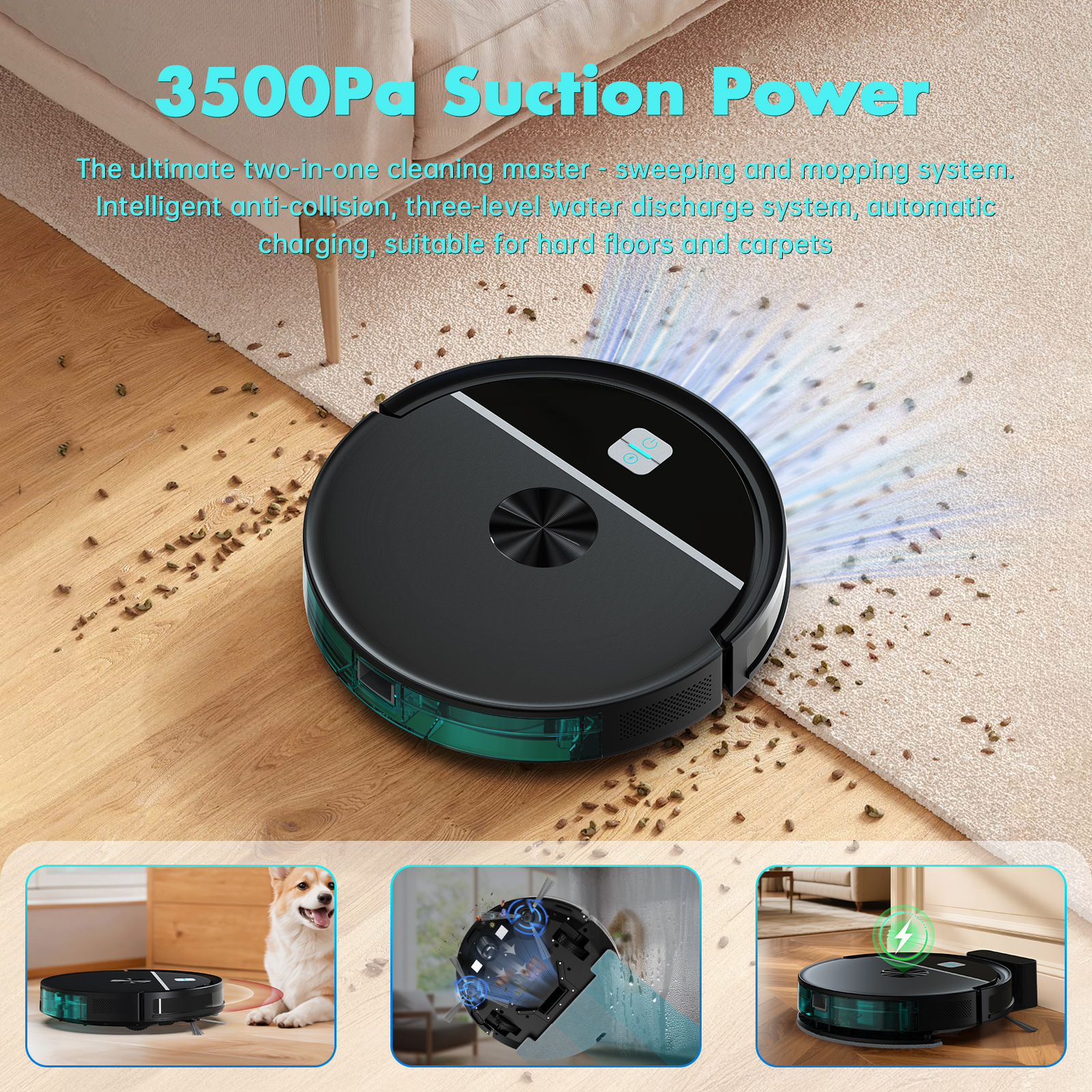 Smart Home Infrared Obstacle Avoidance And Automatic Recharging Vacuum Cleaner photo 5
