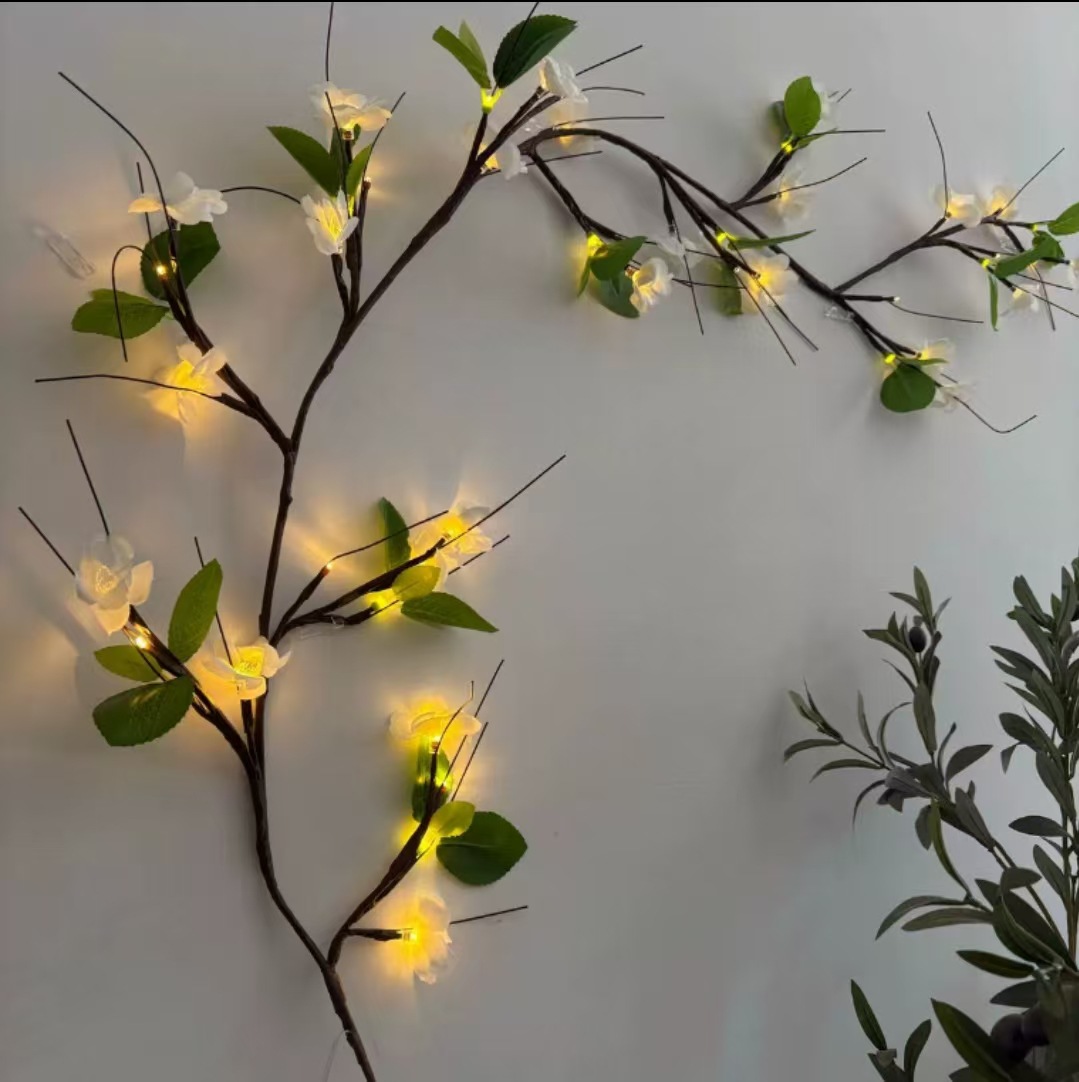 LED Vine Leaf And Flower-shaped Decorative Light String photo 8
