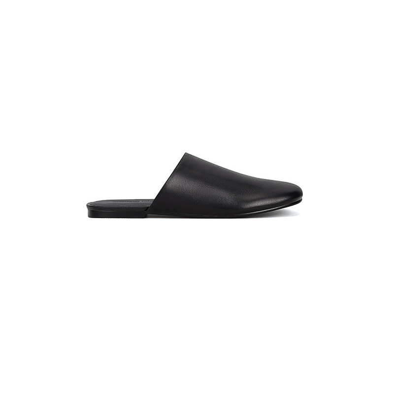 Women's Square-toe Flat-heeled Mule Sandals photo 2