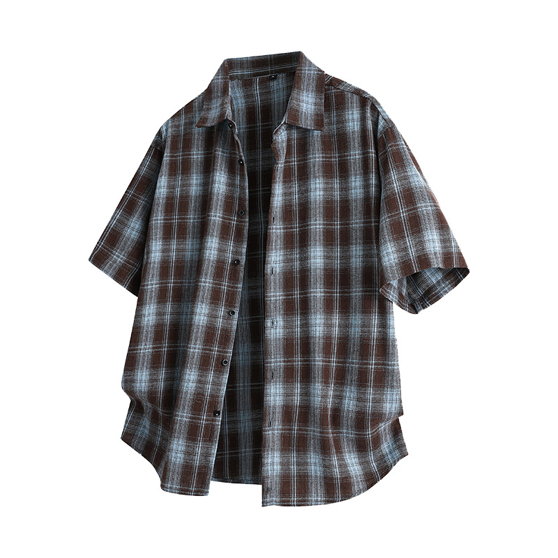 Men's Short-sleeved Plaid Shirt photo 6