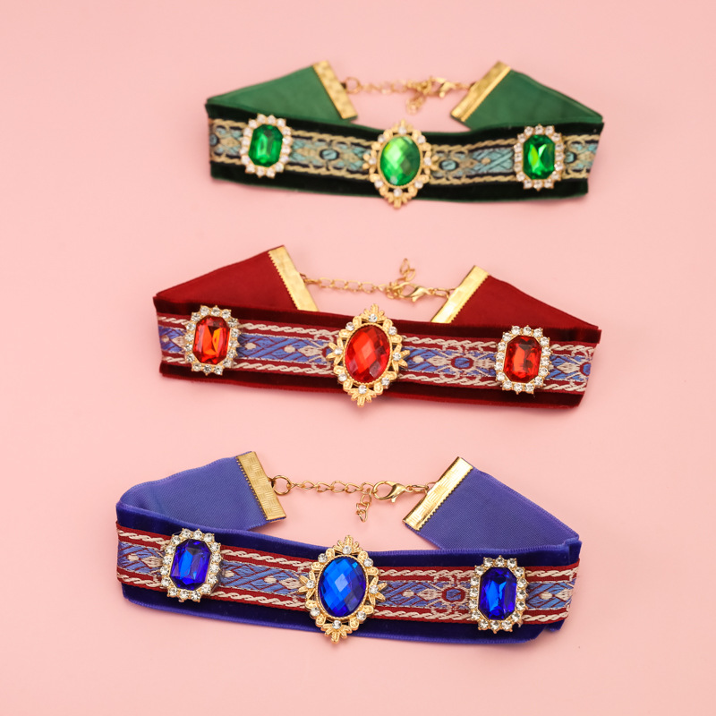 Flocked Ethnic-Style Pet Collar For Cats photo 6