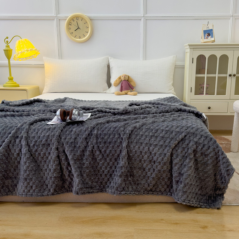 New High-weight Golden Tortoise Wool Flannel Blanket photo 3