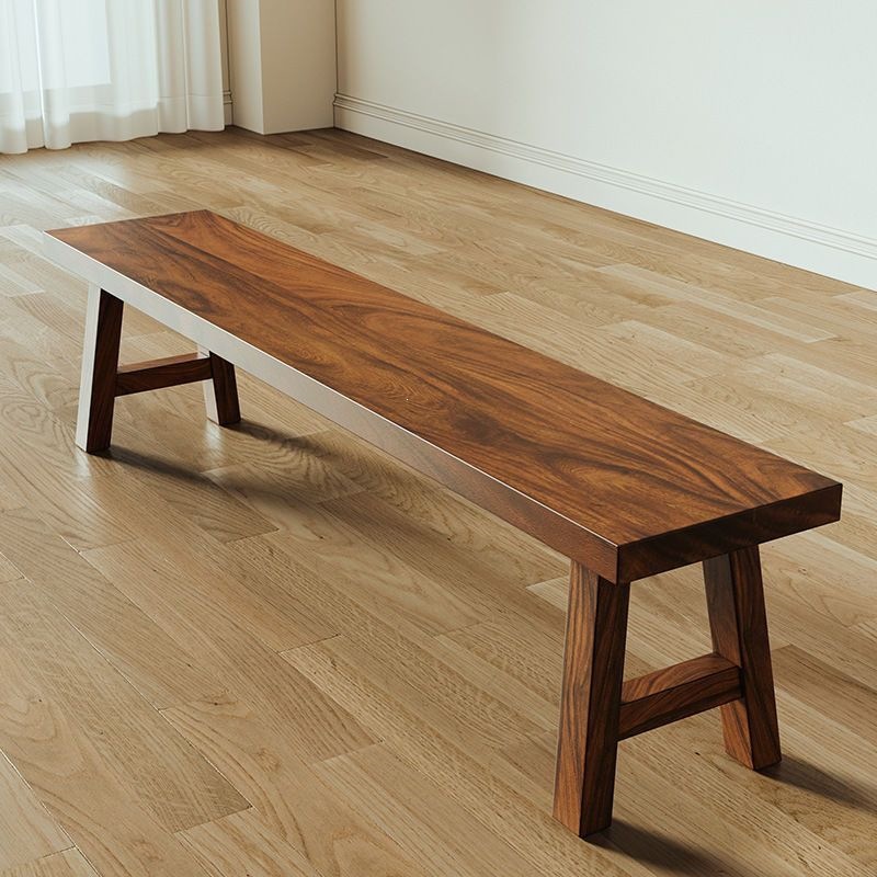 Nordic-style Chinese Solid Wood Bench Minimalist Design photo 2