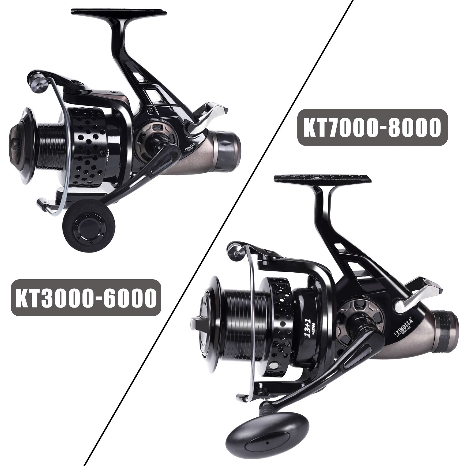 New SAMOLLA Front-and-rear Dual-brake Spinning Reel Carp Reel photo 4