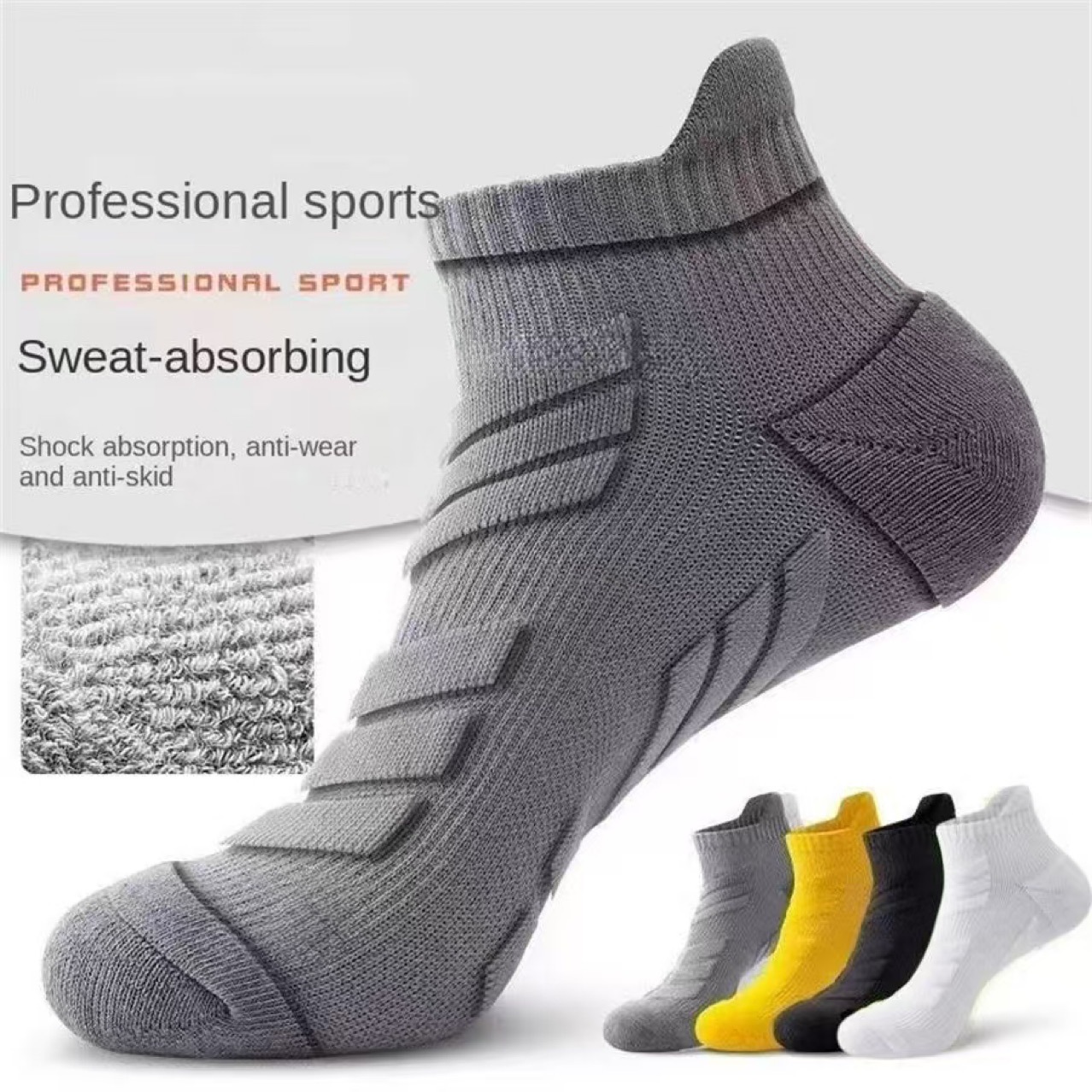 Professional Sports Non-slip Breathable Basketball Running Socks photo 6