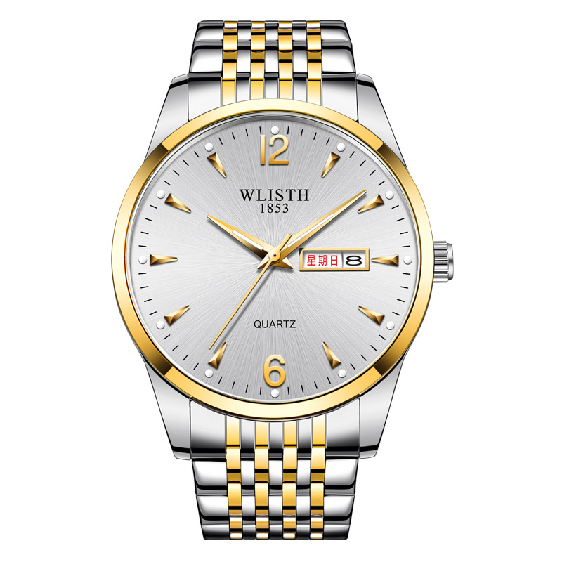Luminous Waterproof Leather-Strap Quartz Watch For Men photo 6