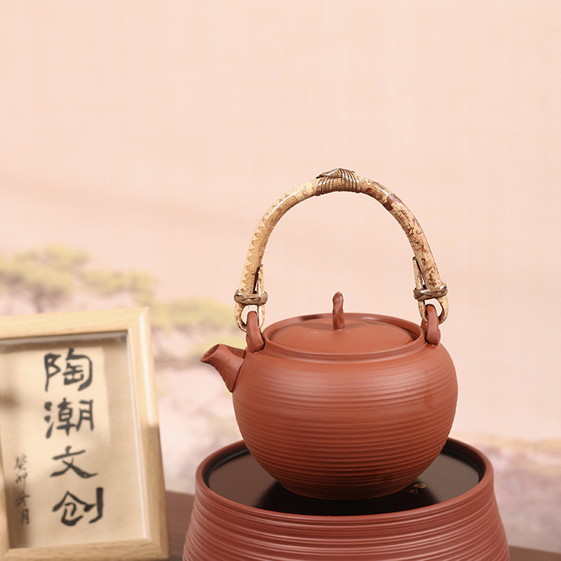 Outdoor Household Clay Sand Kettle Teapot photo 6