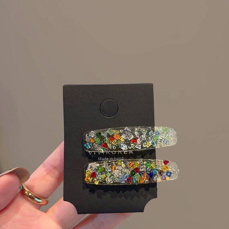 Dopamine-colored Diamond Hair Clip For Women photo 5