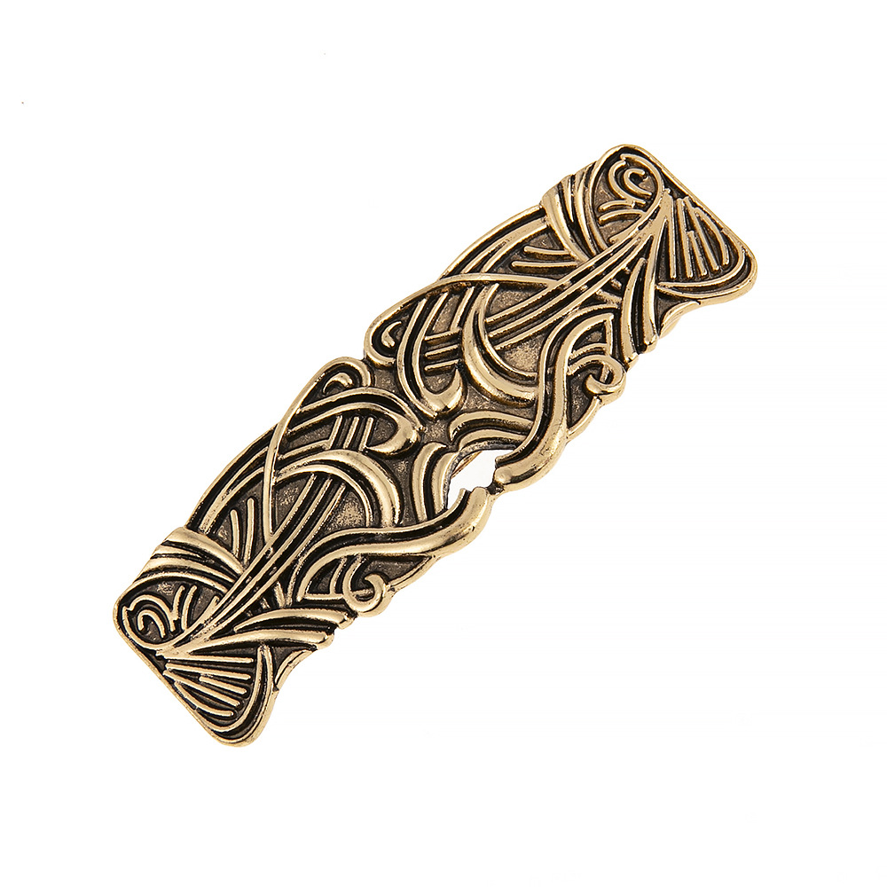 Retro Metal Royal Abstract Striped Hair Clip Headpiece Ponytail Clip photo 3