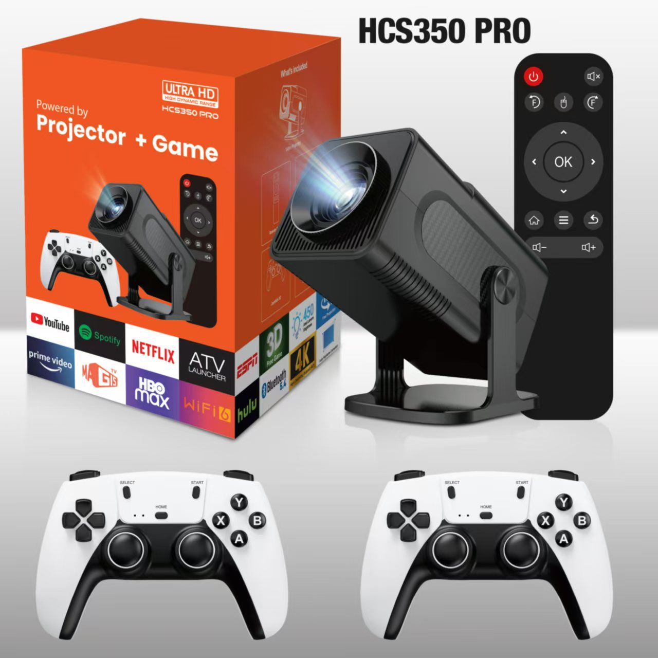 Wireless Same Screen HD Home Portable Game Projector photo 1
