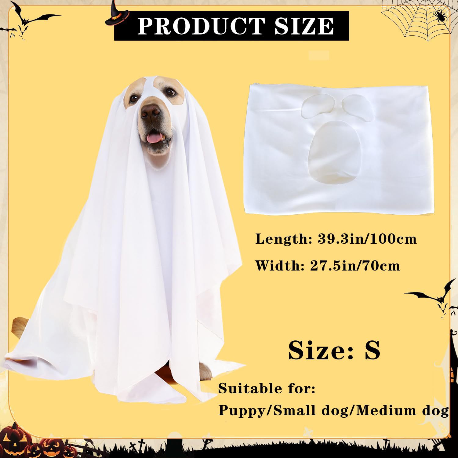 Halloween Ghost Costume Props and Decorations - Party Supplies for Holiday Festival Home Decoration photo 3