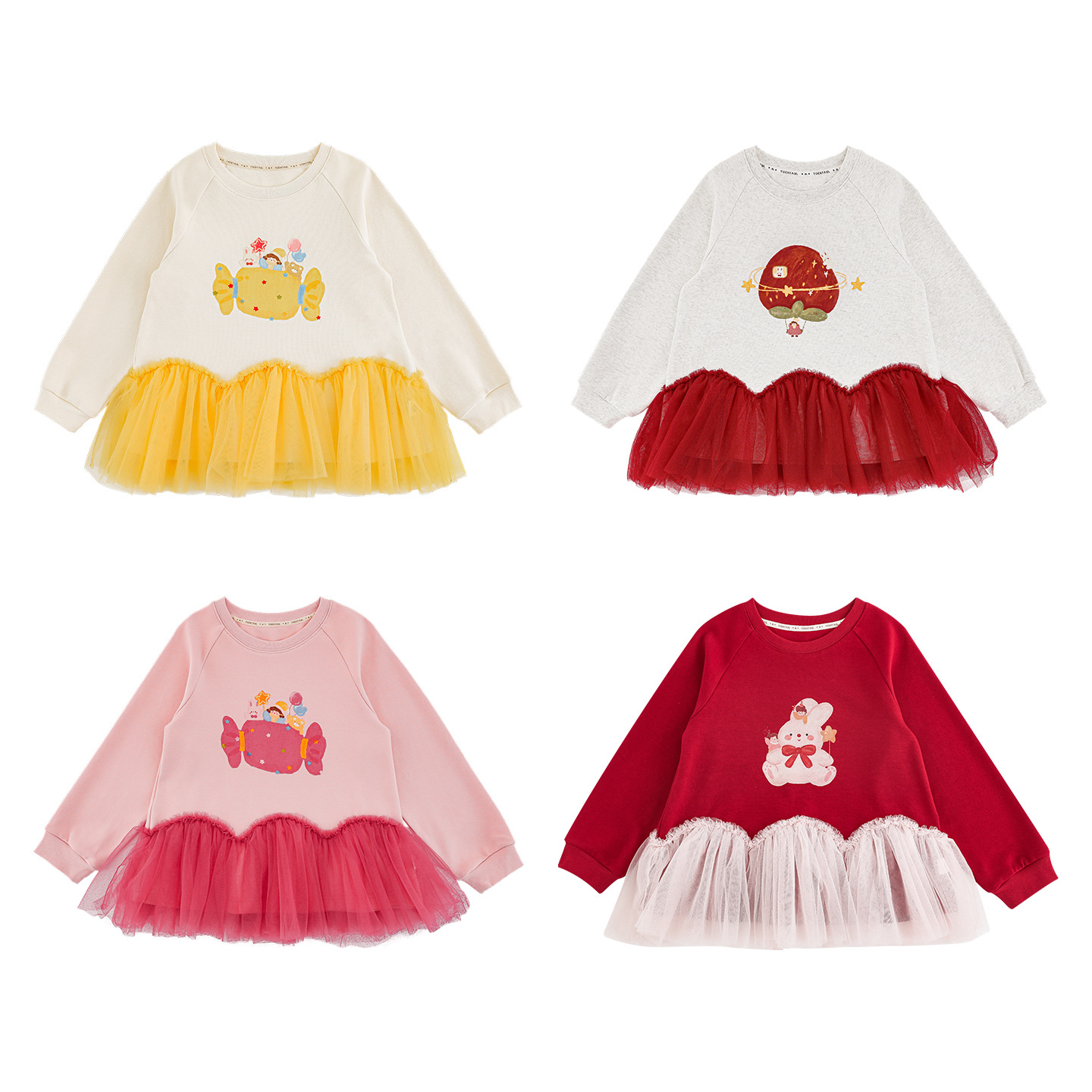 Sweet Girl Layered Tulle Sweatshirt photo 2