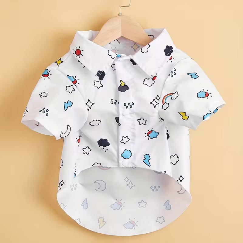 Pet Cat And Dog Universal Printed Shirt Big And Small Dogs photo 3