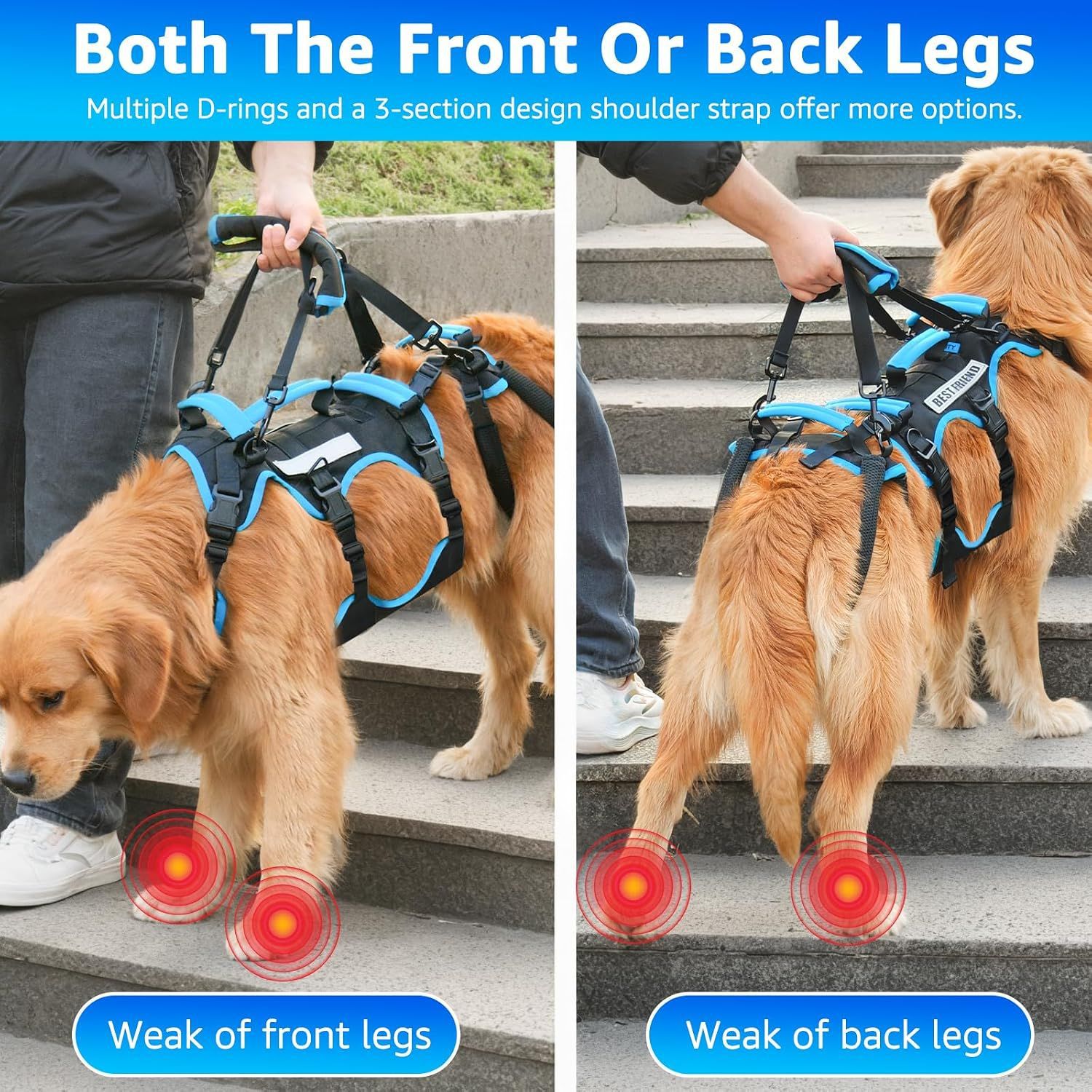 Walking Rehabilitation Training Aid For Senior Dogs Large-breed Dog Harness photo 1