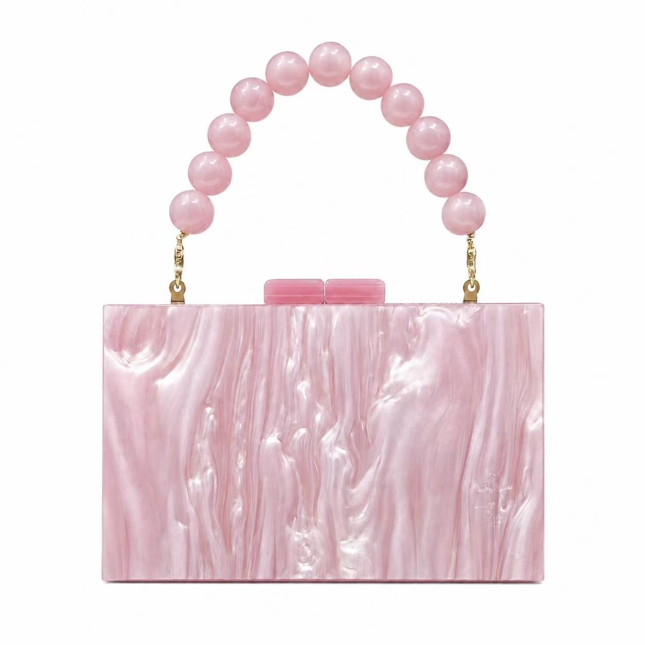 Stylish And Elegant Womens New Pearly Acrylic Evening Bag photo 4