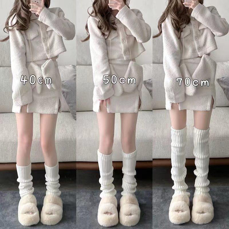 Thickened Knitted JK-style Sock Booties For Women photo 4