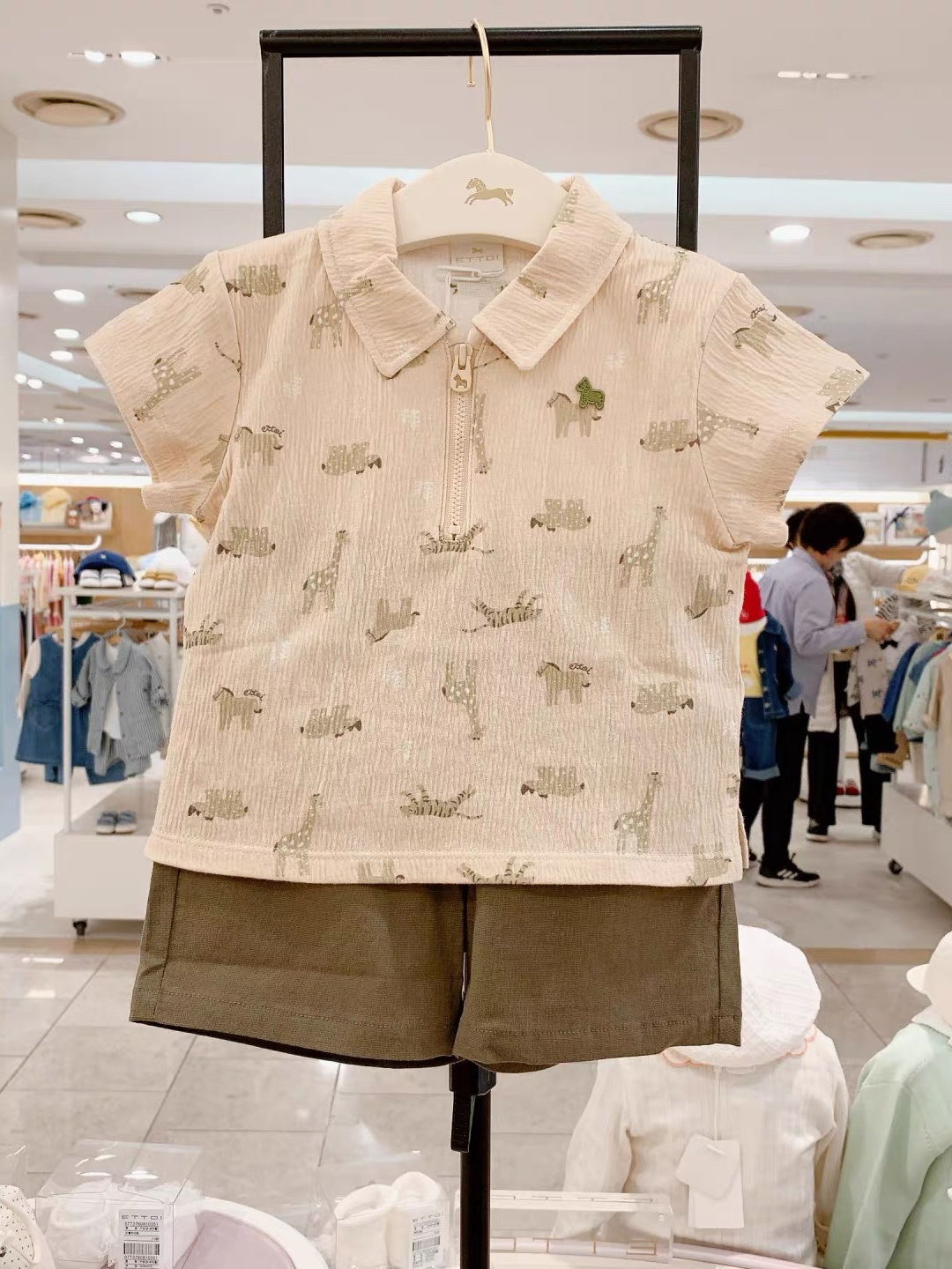 Summer Boys' Cartoon Lapel Casual Set photo 5