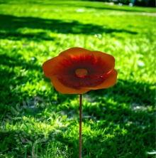 Ground Metal Flower With Sheep Hook Bird Feeder photo 3
