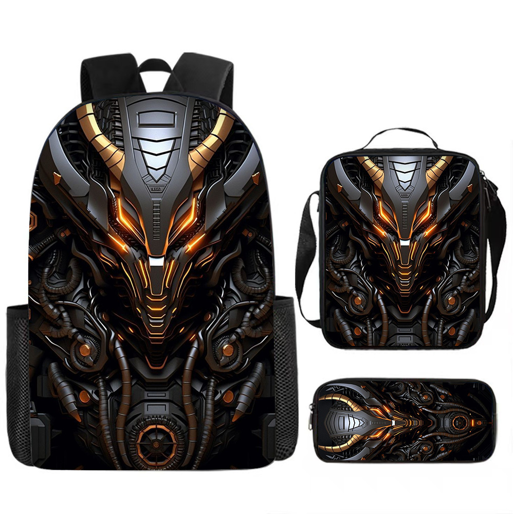 Mechanical-style Backpack With Large-capacity Storage And Dual Shoulder Straps photo 8