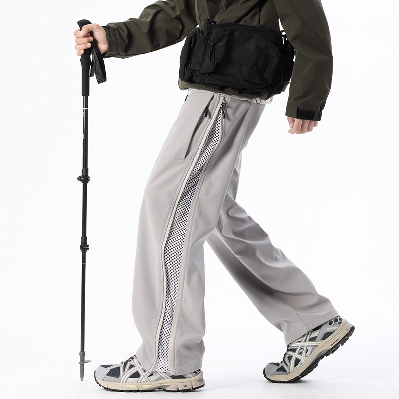 American-style Outdoor Straight-leg Softshell Shell Pants With A Zip Closure photo 2