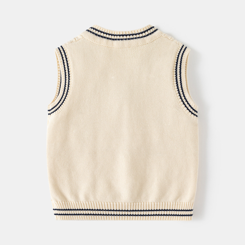 Boy's Thick Needle V-neck Knitted Jacket photo 6