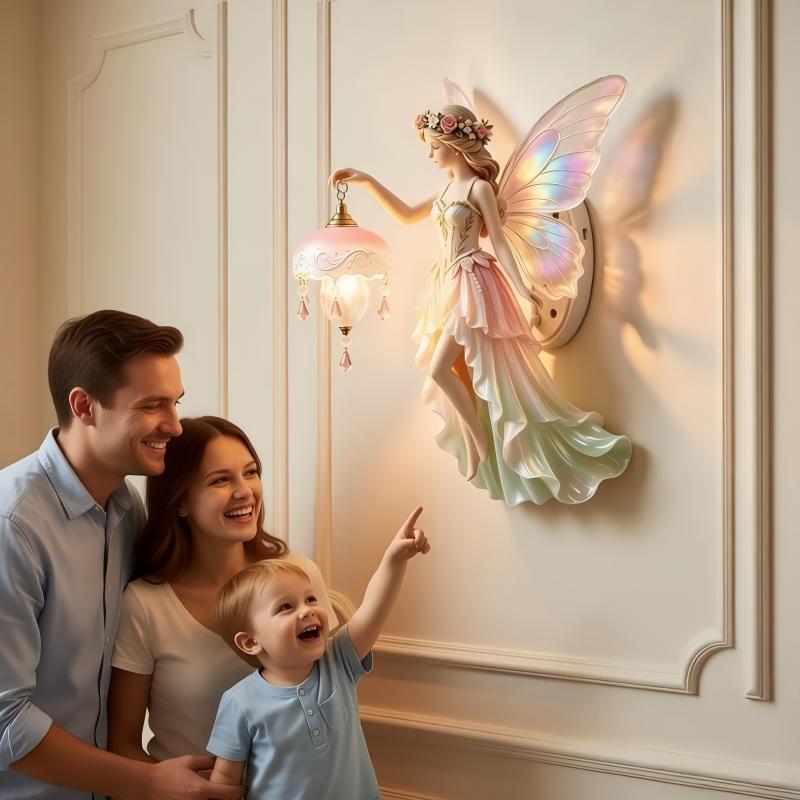 Resin Fairy Wall Lamp Ornament photo 2