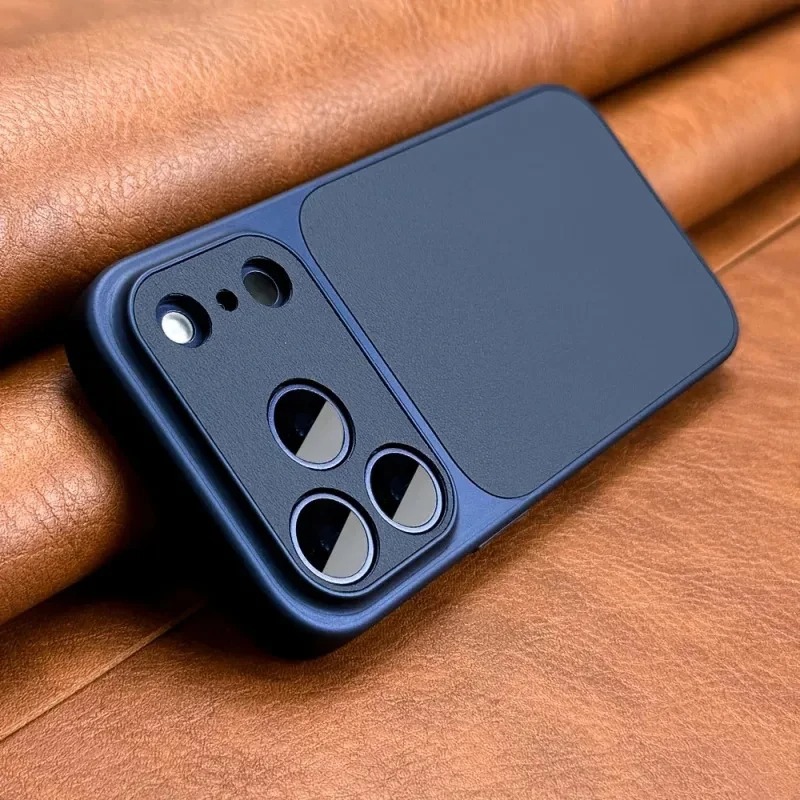 Leather-textured Minimalist All-around Shatter-resistant Phone Case photo 6