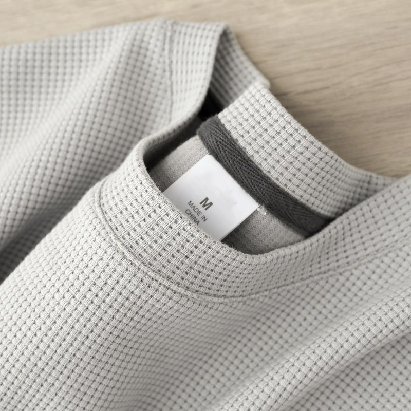 Men's Waffle-knit Crew-neck Short-sleeve Top photo 7