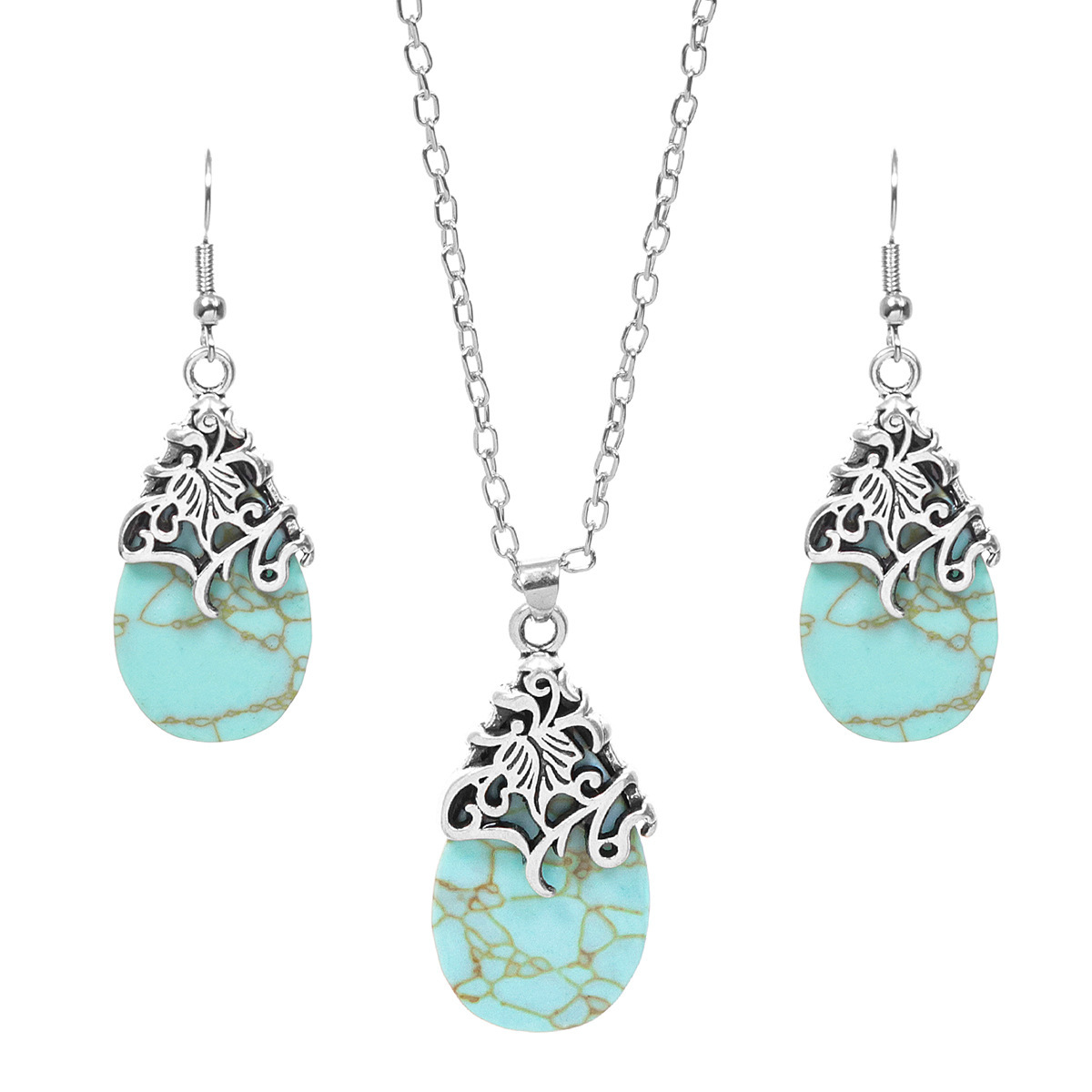 New Vintage Earrings Necklace Exquisite Fashion Necklace Bohemian Party Accessories photo 3