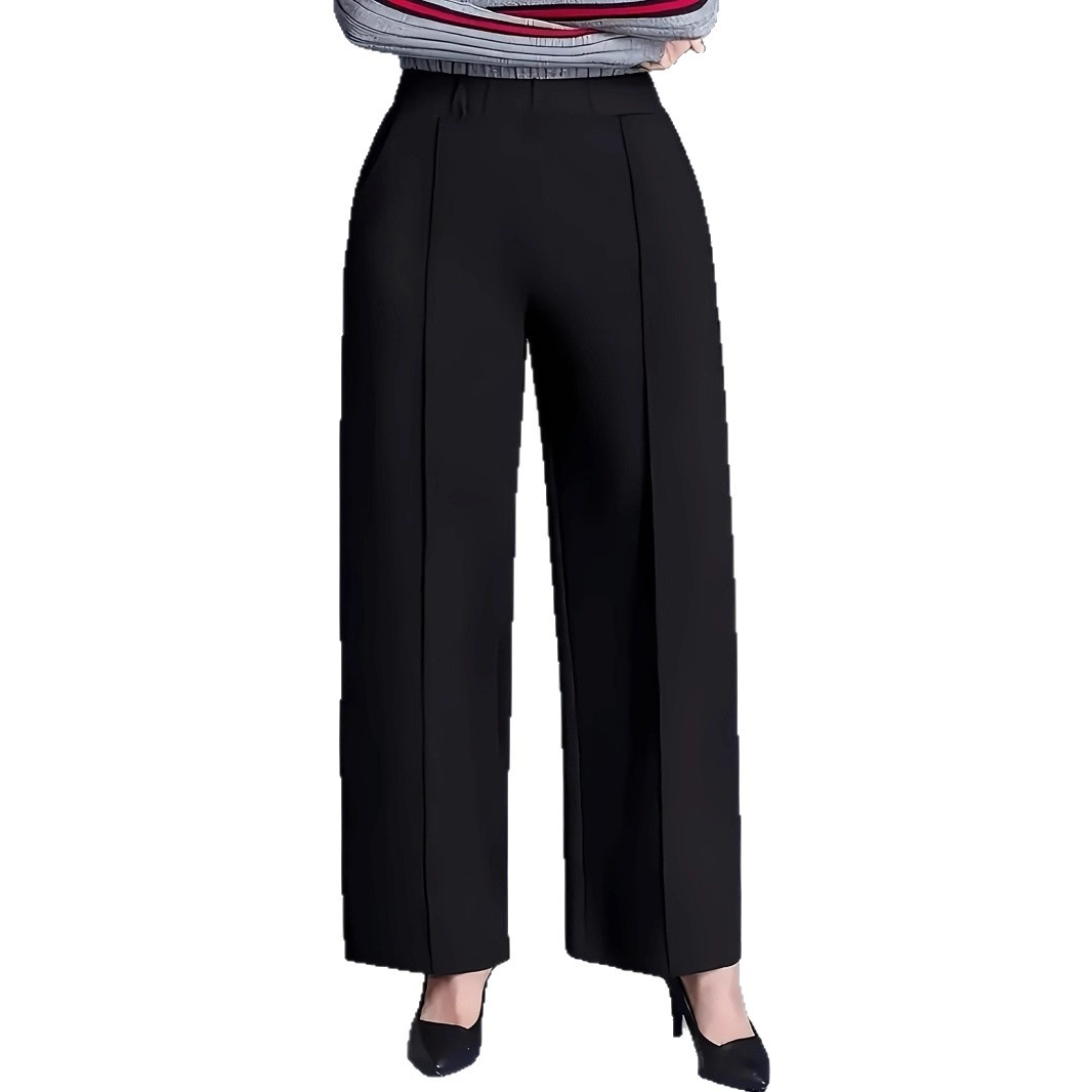 Women's Four-Season Solid-Color Loose-Fit Slimming Casual Trousers photo 7