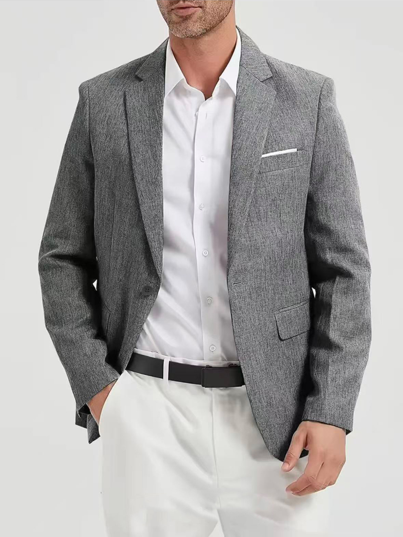 New Casual Single-breasted Suit For Wedding Best Man photo 6