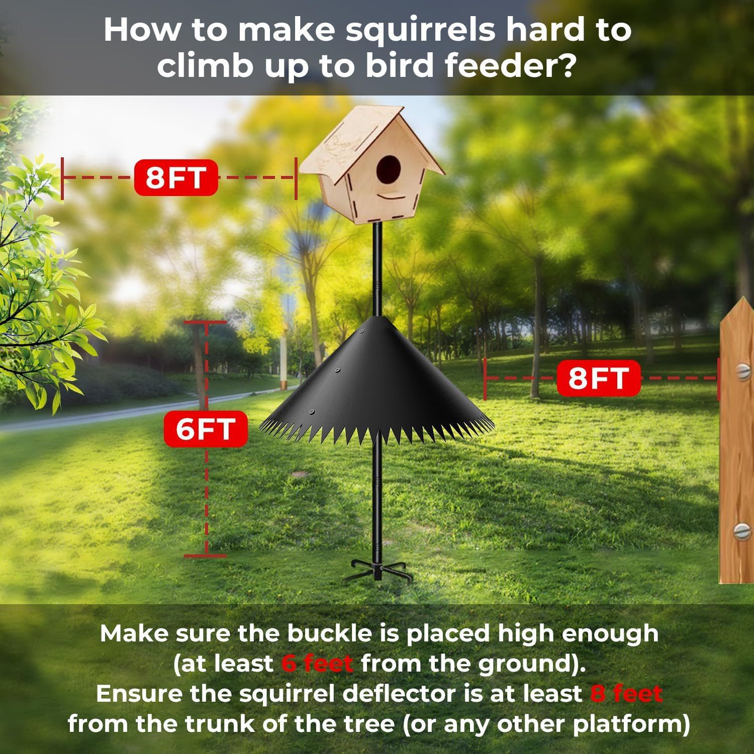 Outdoor Surrounding Squirrel-Proof Hanging Bird Feeder photo 1