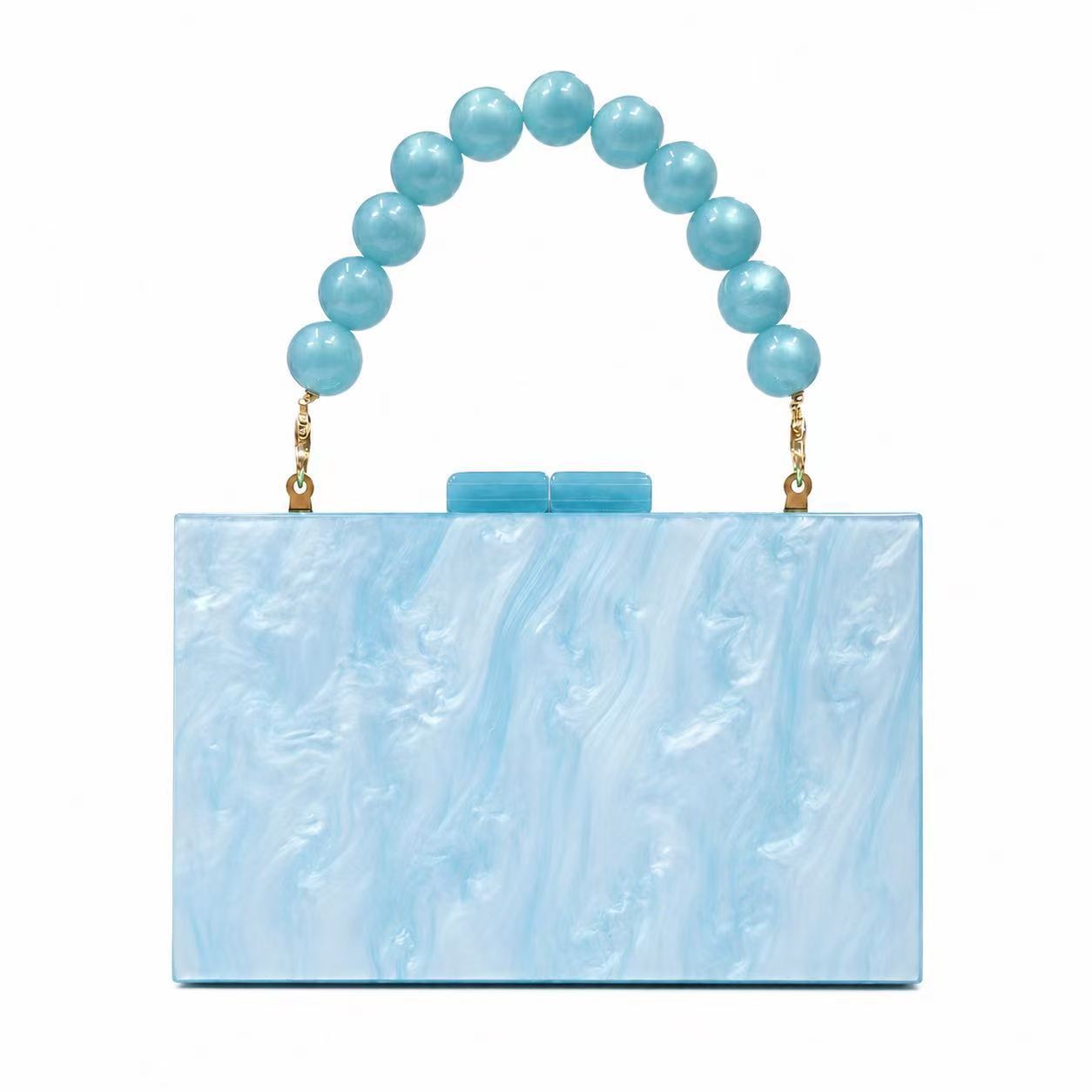 Stylish And Elegant Womens New Pearly Acrylic Evening Bag photo 3