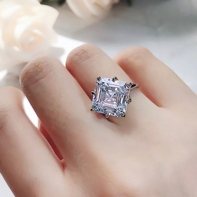 Square Zircon Ring For Women photo 2
