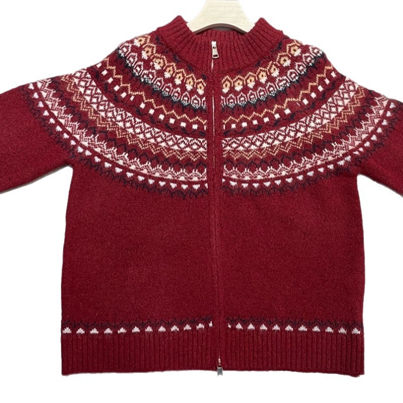 Vintage Women's Jacquard Knit Cardigan photo 7