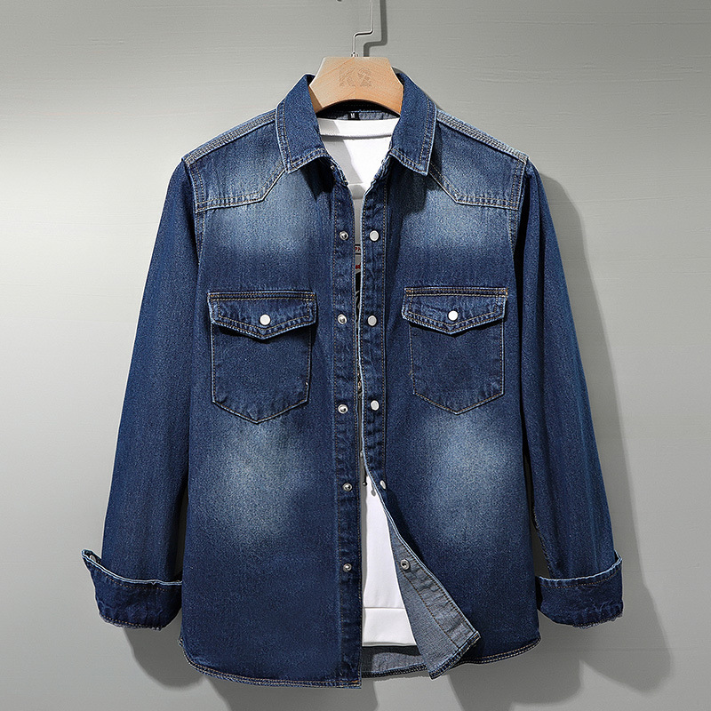 Simple Men's Workwear Shirt For Spring And Autumn photo 5